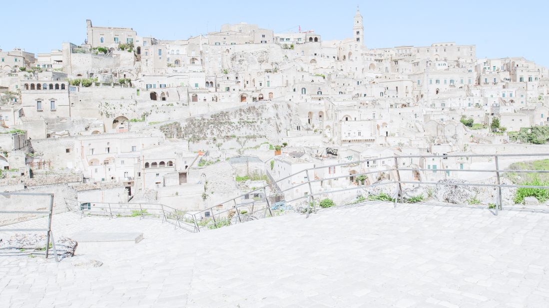 <strong>Italian dream: </strong>The pale stone walls of Matera in southern Italy are the inspiration for photographer Federico Scarchilli's latest project.
