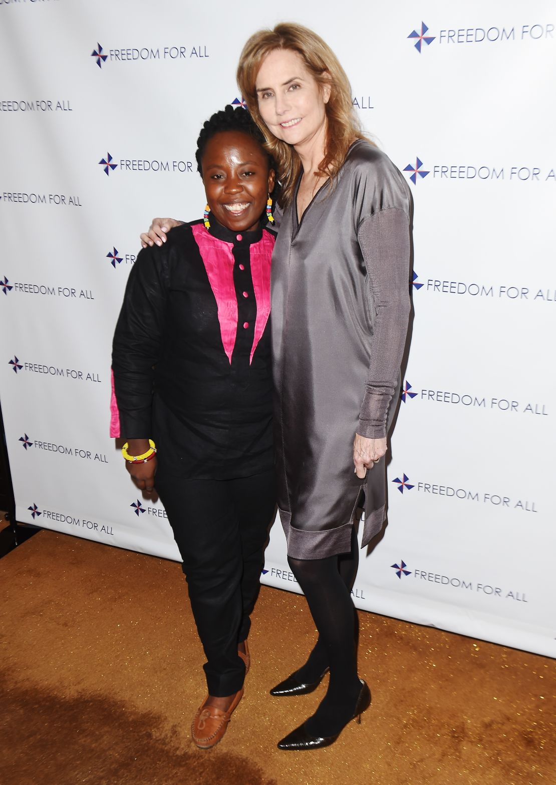 Francisca Awah with Katie Ford at the Freedom For All Gala in New York City, May 2016.