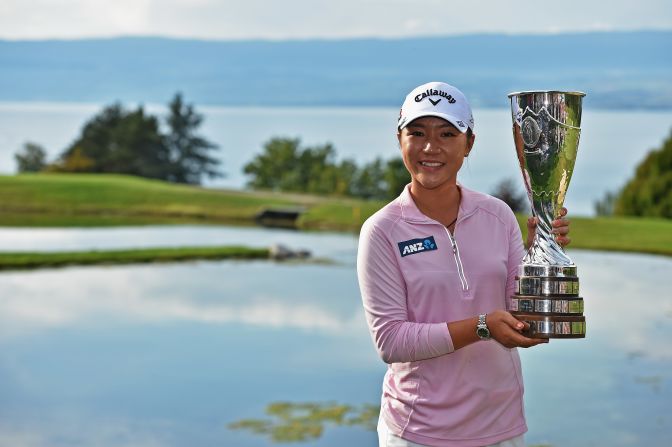 The teenager rewrote the golfing record books once again not long after, becoming the youngest winner of a women's major at the 2015 Evian Championship aged 18 years and 142 days.
