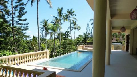 A pool view at the Gajah Mina Beach Resort.. 