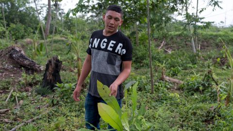 Bedoya, 18, says he wants to continue his father's fight to protect the community's land.