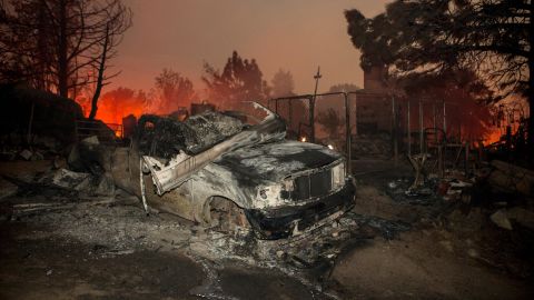 The Cranston Fire continues to burn on Thursday, July 26, 2018 in Idyllwild, California.