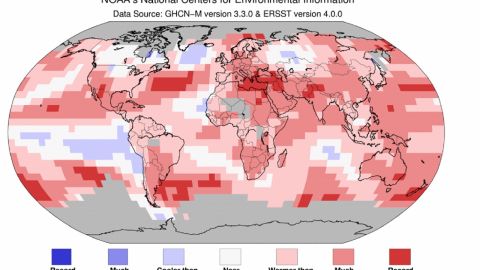 A vast majority of the globe has been warmer than average so far in 2018, with only a few locations below average.