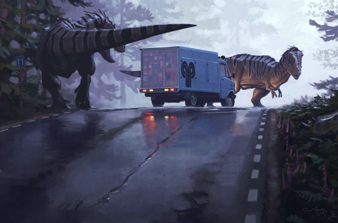 Stålenhag's first book "Tales from the Loop" was published in 2016, and will become a series on Amazon Prime Video.