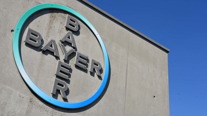 The picture taken on September 8, 2016 shows a sign with the logo at the headquarter of German chemical company Bayer in Leverkusen, western Germany.

US seeds and pesticides maker Monsanto is in talks with German chemicals giant Bayer over a possible merger of their two agrochemicals divisions. / AFP / PATRIK STOLLARZ        (Photo credit should read PATRIK STOLLARZ/AFP/Getty Images)