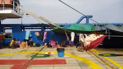 According to the ship's second captain Aymen Ourari, it has been refused entry by Malta, Italy, France and Tunisia.