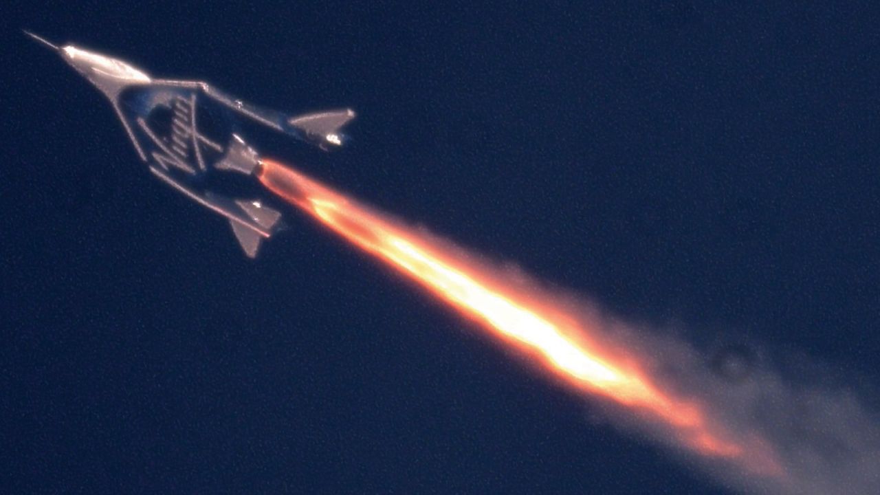 <strong>Edge of space: </strong>Virgin Galactic completed a rocket-powered test flight at 2.47 times the speed of sound in July.