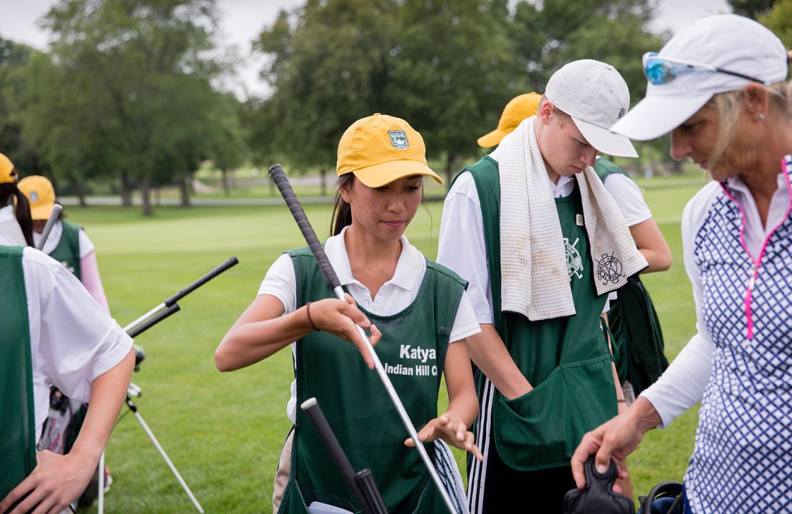Katya Tulak is spending her fourth summer at the Caddie Academy before heading to college.