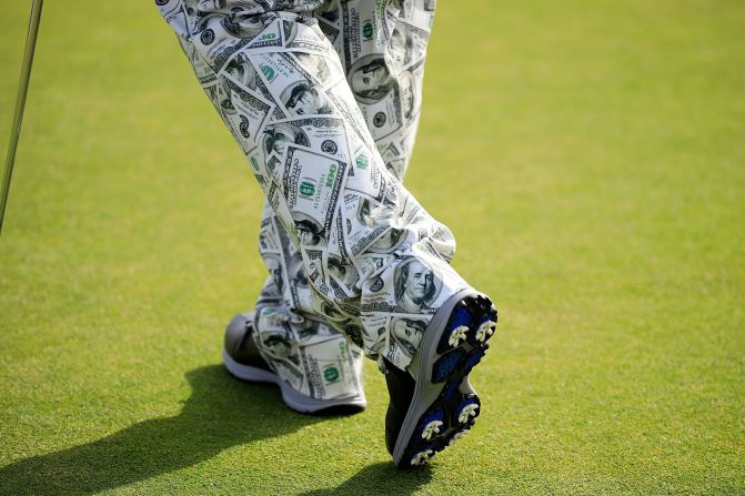 John Daly of the United States in action before The Senior Open presented by Rolex and played at The Old Course on Tuesday, July 24, in St. Andrews, Scotland.