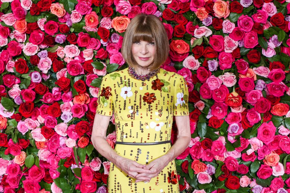 Anna Wintour attends the 72nd annual Tony Awards in New York City in June 2018. 