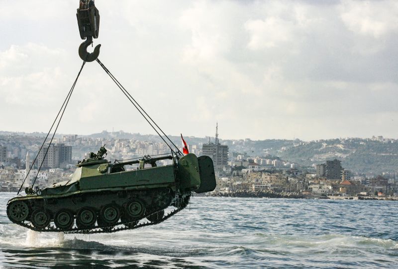 Off Lebanese coast, old army tanks used in fight for marine life | CNN