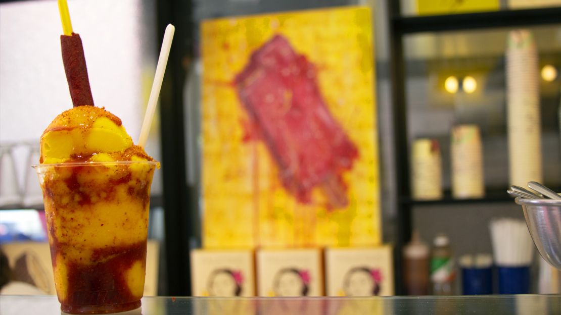 La Newyorkina's chamoyada brings the sweetness of Mexican ice cream to the streets of New York City.