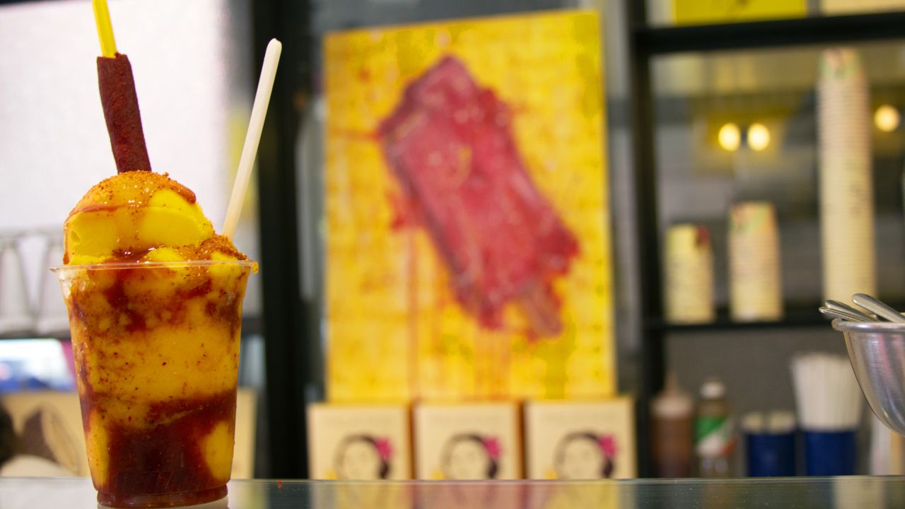 La Newyorkina's chamoyada brings the sweetness of Mexican ice cream to the streets of New York City.