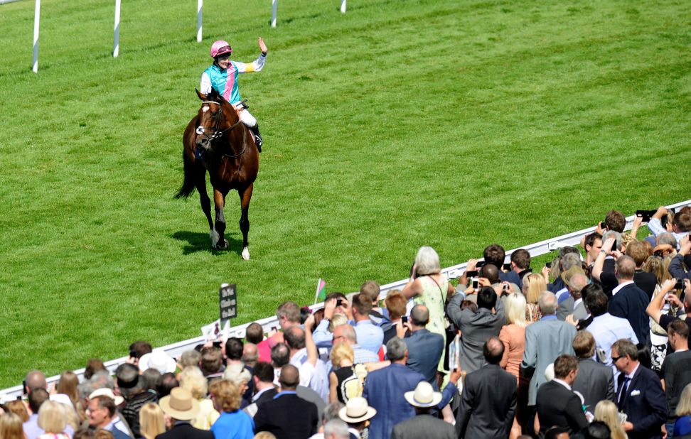 Legendary racehorse Frankel made history in 2012 by becoming the first horse to win the Sussex Stakes twice having also triumphed the previous year. 