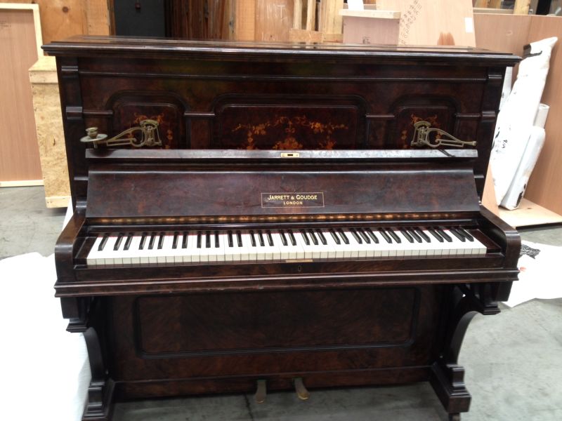 antique grand piano keys