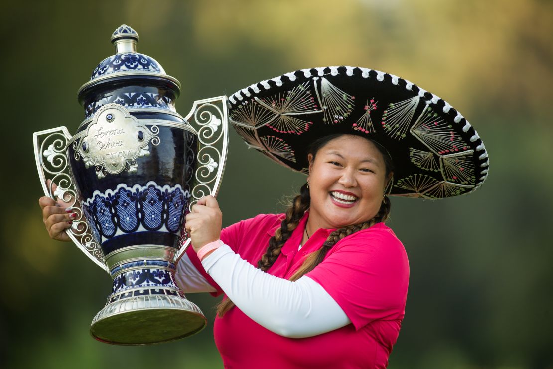 Three-time LPGA Tour winner Christina Kim is known for her outgoing personality. 