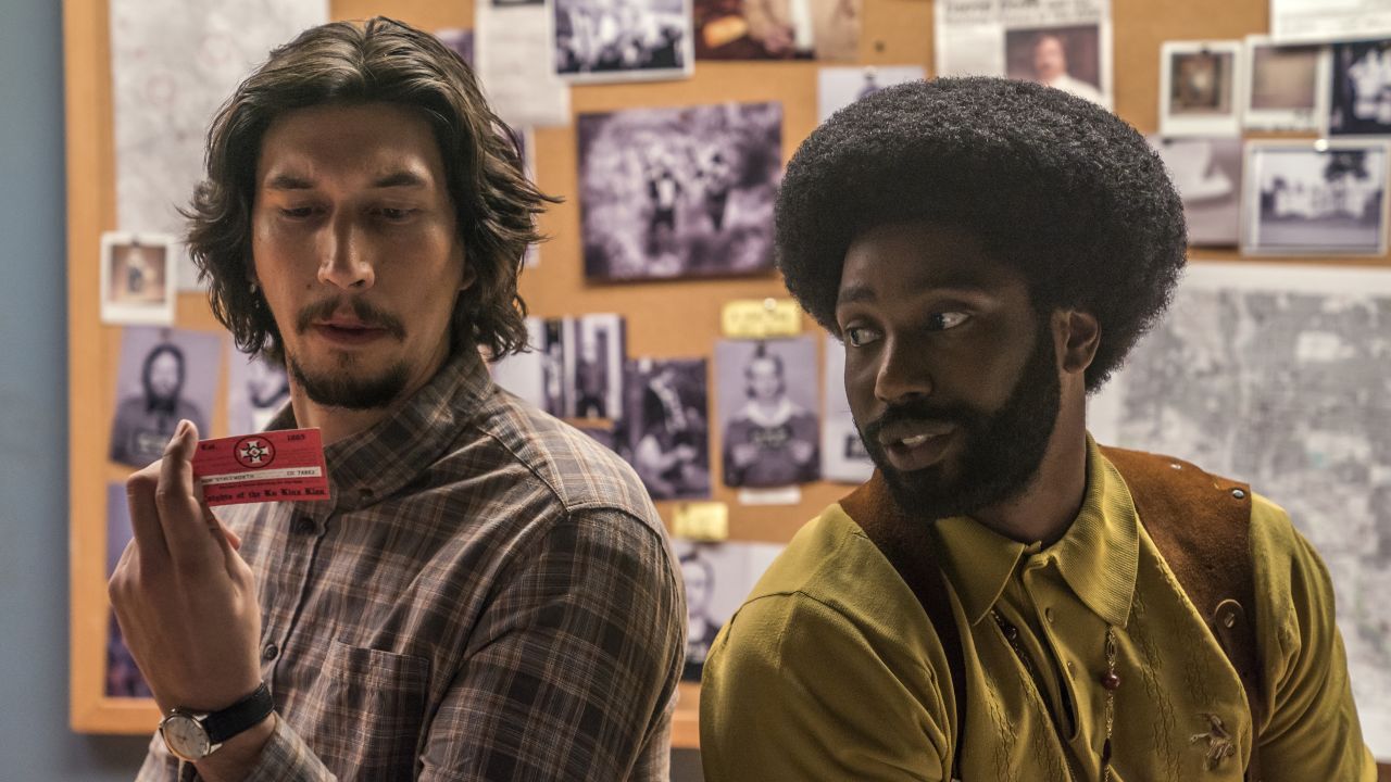 Adam Driver, John David Washington in 'BlacKkKlansman'