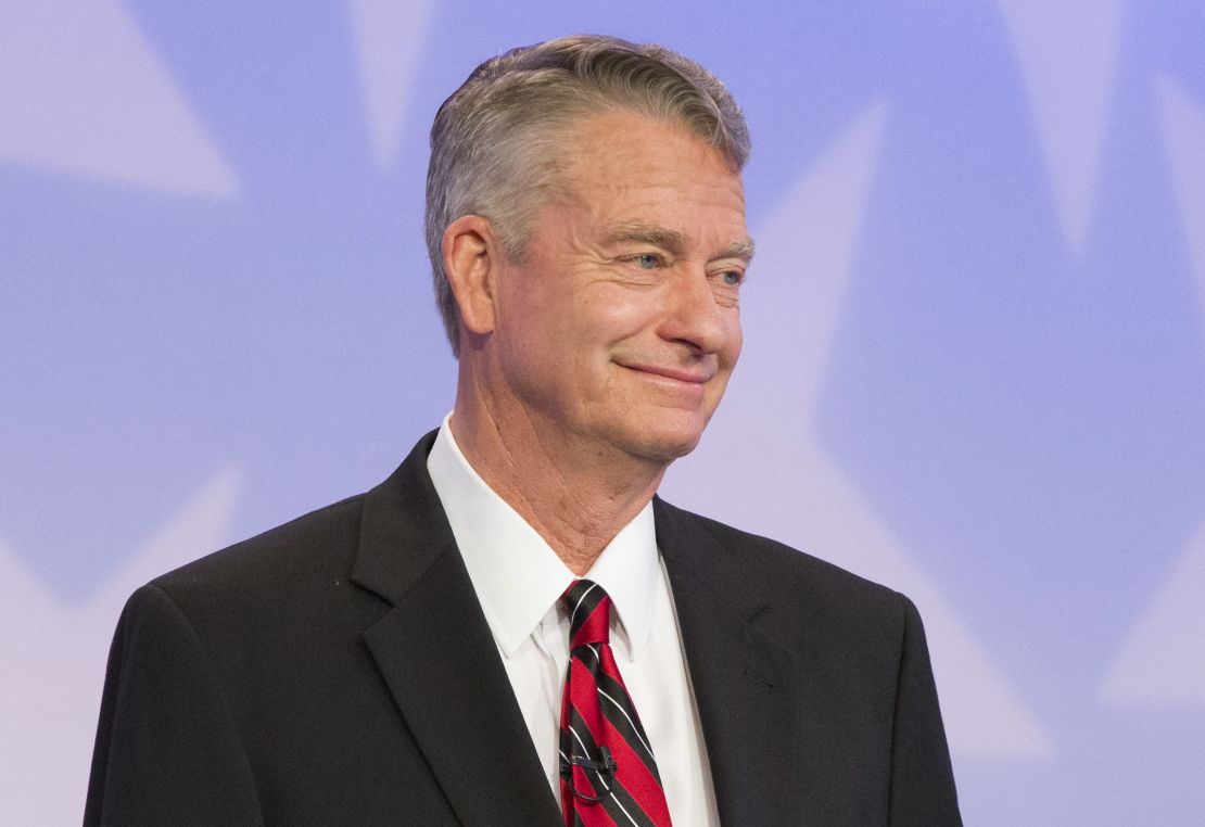 Jordan's opponent is Idaho's current Lieutenant Governor, Republican Brad Little.