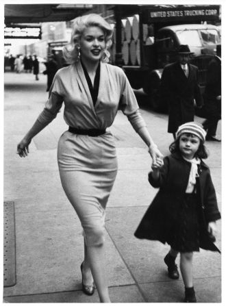 Actress Jayne Mansfield in New York, 1955. 