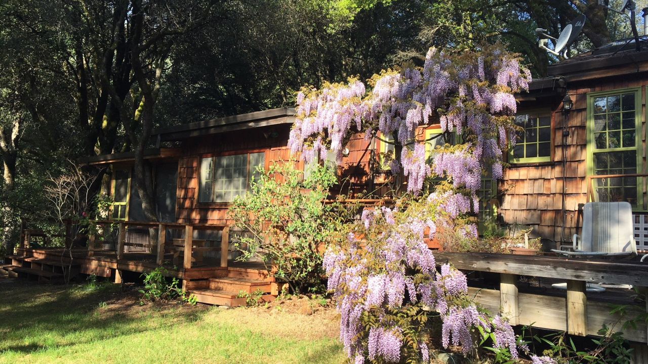 The yard of French Gulch resident Janet Landles before the fire destroyed her home.