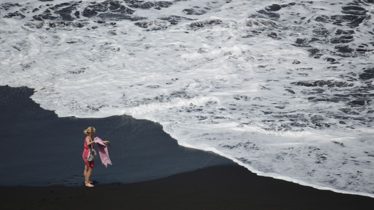 The island of Fogo features several black sand beaches.