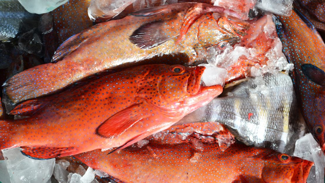 Fresh off the boat seafood  -- a Cape Verdean specialty.