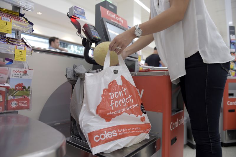 Coles shopping bag hot sale