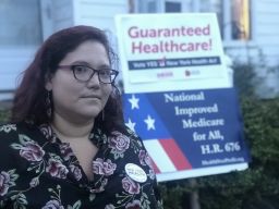 Campaigner Mariana Pineda in Long Island, New York, on Tuesday July 31, 2018.