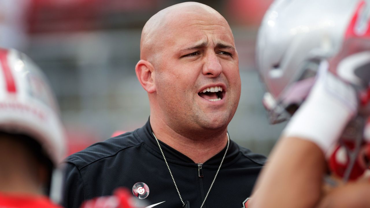 Zach Smith, pictured in 2017, has coached at Ohio State since 2012.