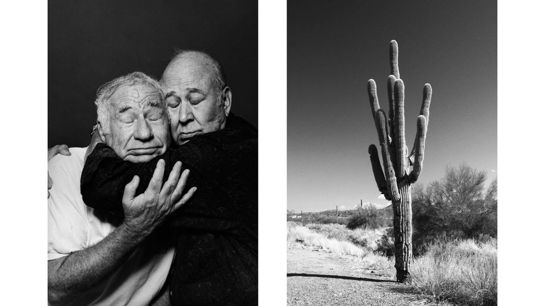 The visual similarity between the men's heads and the arms of the cactus, as well as the absurd thought of hugging a cactus, might bring humor to a comparison of this pair, Aëgerter said. On a deeper level, though, the pictures might imply a conversation about friendship and intimacy. "Friendship, even the deepest friendship, is something so challenging, because you can't love without feeling irritation and frustration and displeasure," Aëgerter said. "There is also for me this kind of deep wish that it would be possible to be always be in this empathetic cuddle, in this fusional intricate experience of the other, of the sharing, of the loving and caring, and that there will never come that level of irritation of problem or things that come in between, that would be what the cactus made me think of." 