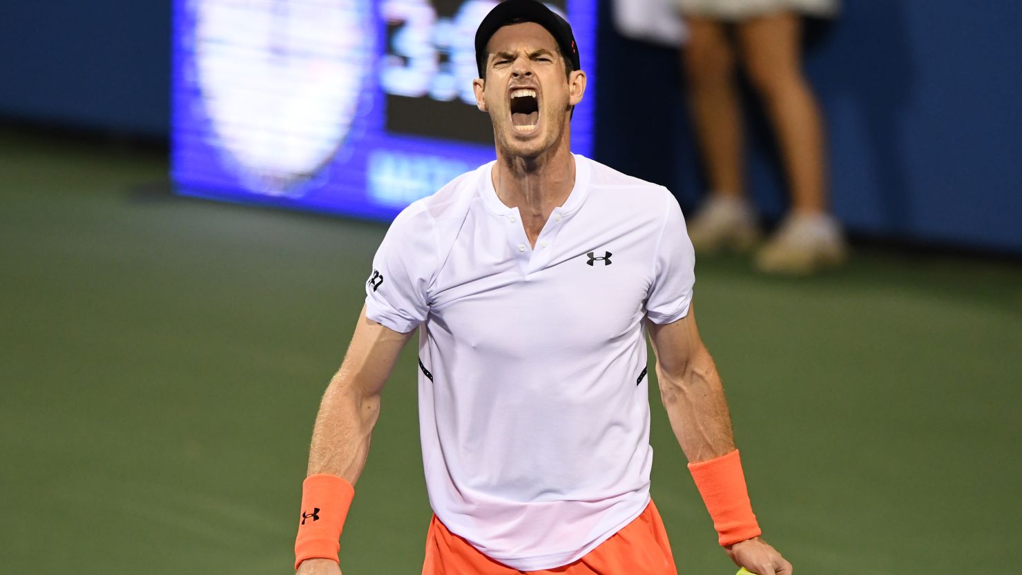 Andy Murray defeated Romanian Marius Copil in three sets at the Citi Open.