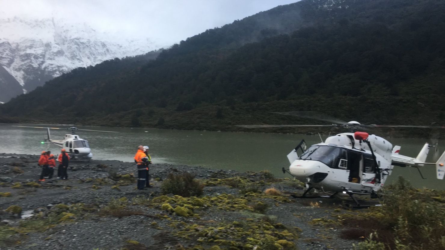 Local tour company Southern Lakes Helicopters had been coordinating with the New Zealand authorities to aid in the rescue effort.