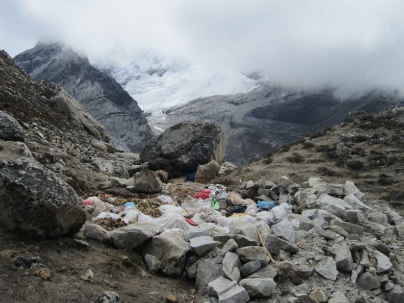 Here the waste is dumped in open pits.