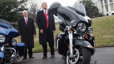 Trump feted Harley-Davidson at the White House just days after his inauguration. But the relationship has soured over tariffs.