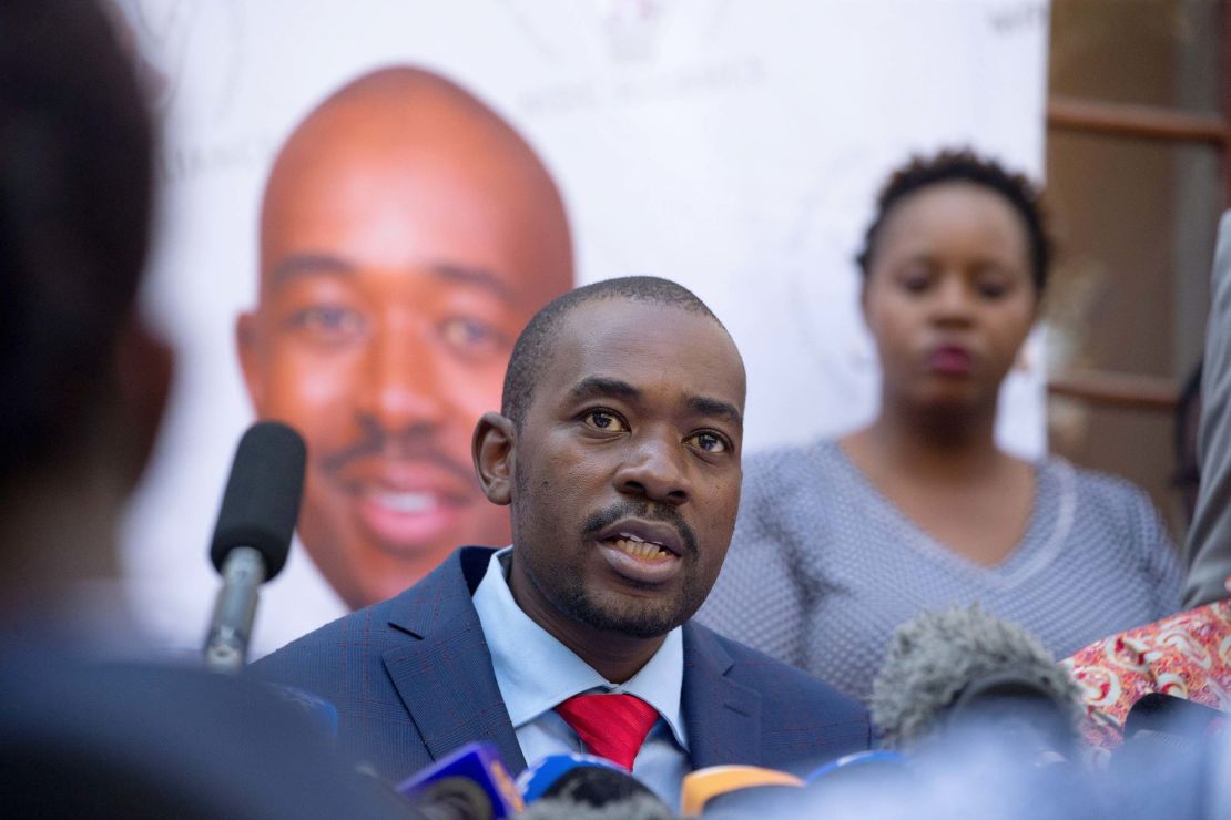 Opposition leader Nelson Chamisa says his party will challenge the election results.
