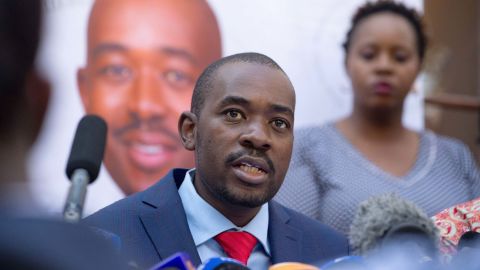 Nelson Chamisa, the leader of the MDC opposition party, has called the presidential election results "fraudulent" and has vowed to dispute them.