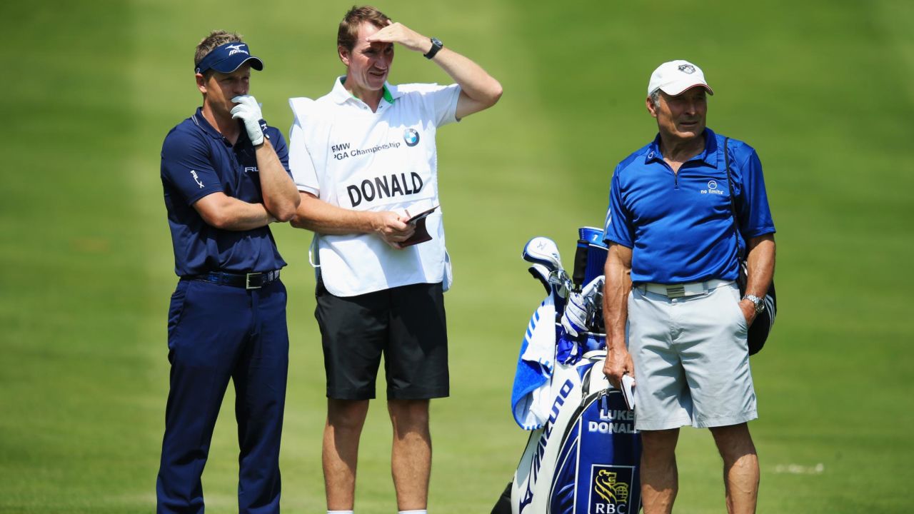 Luke Donald (left) rose to world No.1 in 2011 after working alongside Dave Alred (right).