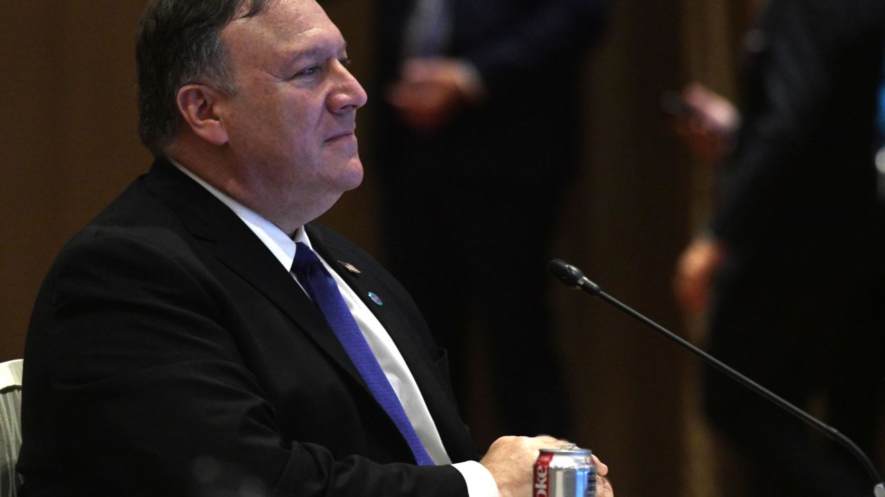 US Secretary of State Mike Pompeo attends the 51st Association of Southeast Asian Nations (ASEAN) in Singapore on August 3, 2018. 