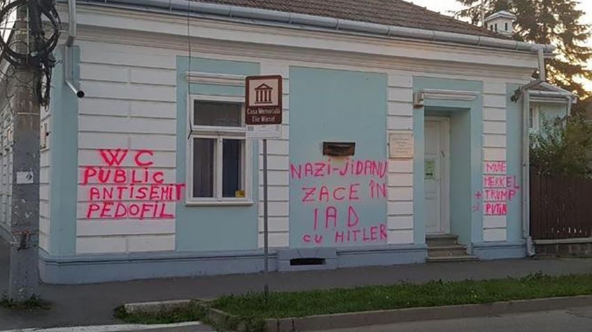 The childhood home of the late holocaust survivor and Nobel Laureate Elie Wiesel was vandalised with anti-Semitic graffiti and insulting messages Friday night, according to statement released by The Elie Wiesel National Institute for Studying the Holocaust in Romania.

The institute called the act ìgrotesqueî and said it is ìnot just an attack on Elie Wiesel's memory, but on all the victims of the Holocaust.î  

A police investigation has been launched and research is being carried out to identify the perpetrators. According to a statement from the local county council, there are surveillance cameras around the area which are being analysed and officers already have a list of suspects. 

The Romanian Ministry of Foreign Affairs expressed its regret at the incident and ìfirmly condemns any anti-Semitic gestures and any behaviour or expression that promotes intolerance and xenophobia.î