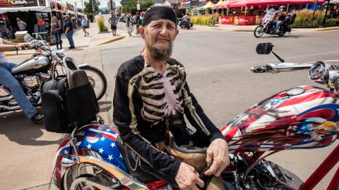 John Sands, a postal worker, rode from Kentucky to South Dakota.