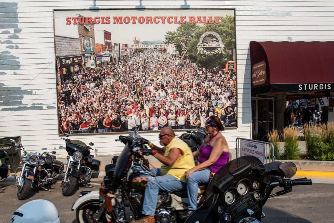 The Sturgis Rally attracts about half a million people on their bikes each year.