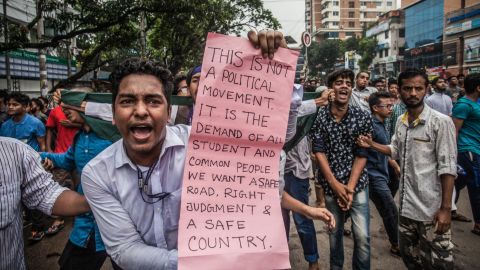 Bangladesh is exploring a new road safety law following days of protests.