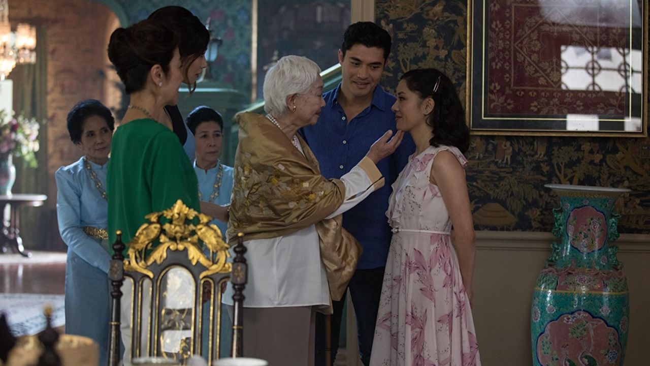 Michelle Yeoh, Gemma Chan, Henry Golding and Constance Wu star in "Crazy Rich Asians."
