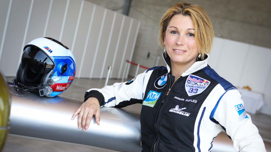 <strong>Pilots who love their job: </strong>Mélanie Astles is the first female pilot to compete in the Red Bull Air Races, and won her first air race in 2017, in Indianapolis, Indiana.