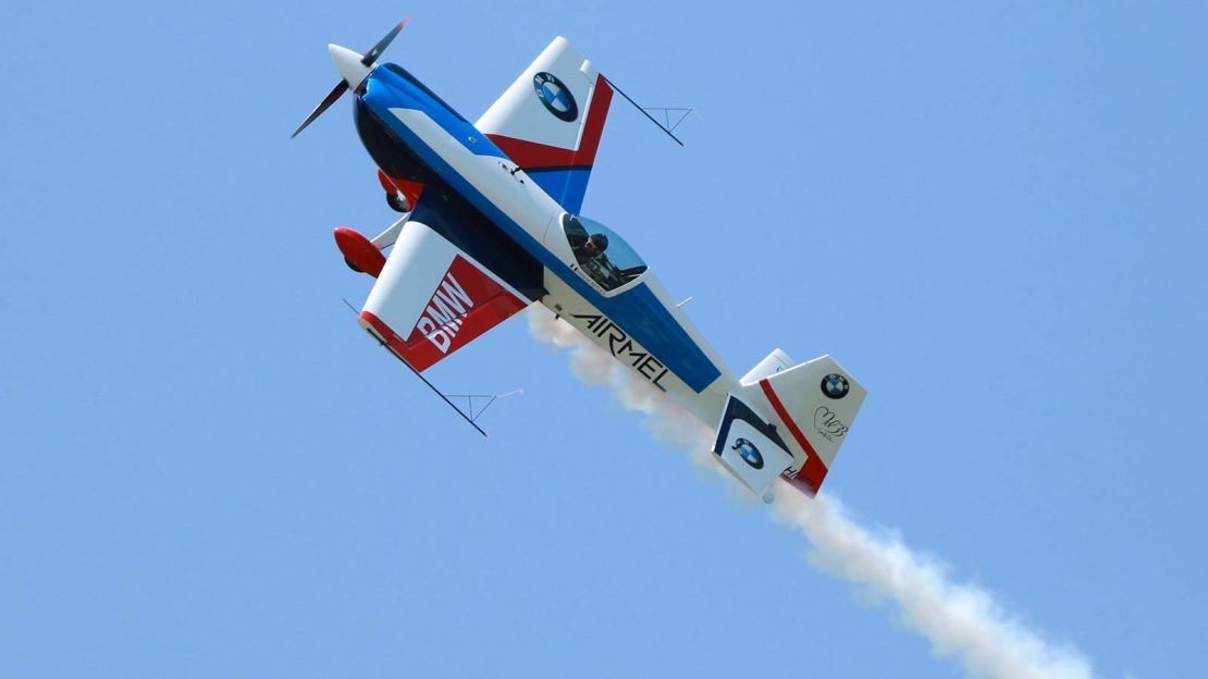 Astles flies this purpose-built Extra 330.