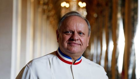 (FILES) In this file photo taken on January 14, 2016 French chef Joel Robuchon poses in a corridor in the Hotel de ville of Paris during the Grand Vermeil award ceremony, rewarding the best chefs of Paris.
French chef, died at the age of 73, on August 6, 2018 according to the French government spokesperson. / AFP PHOTO / FRANCOIS GUILLOTFRANCOIS GUILLOT/AFP/Getty Images