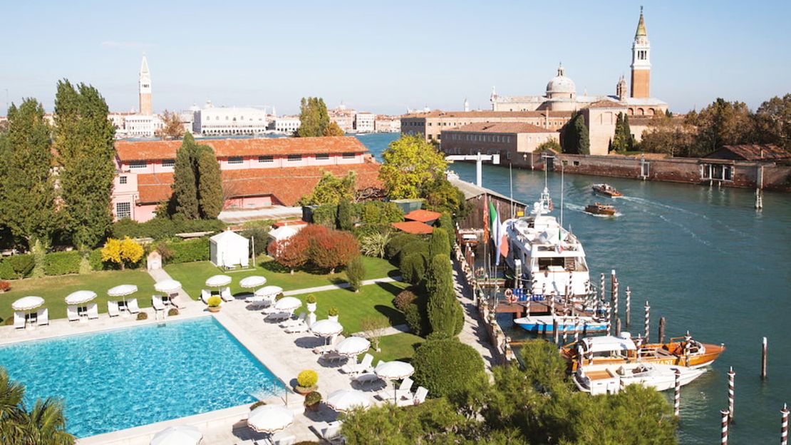 The Cipriani sits on the island of Giudecca.