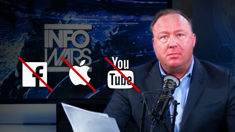 Why Big Tech Removed InfoWars Content In 2018 | CNN Business