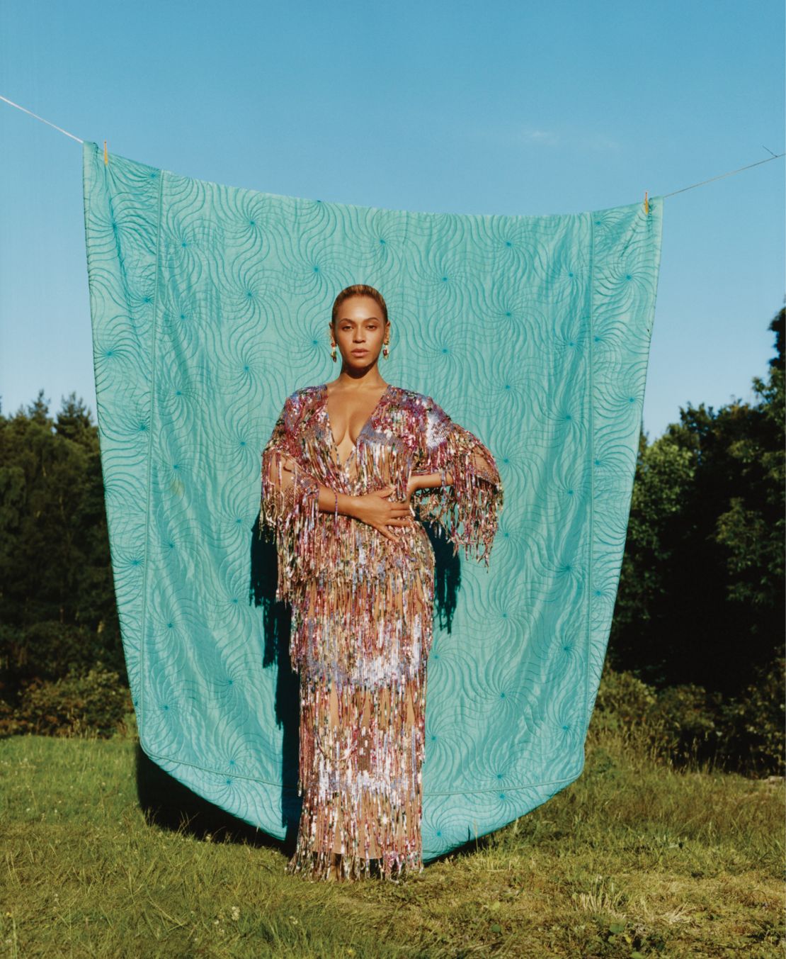Beyoncé's cover shoot for American Vogue's September issue was shot photographer Tyler Mitchell, the first black photographer to shoot a cover for the title.