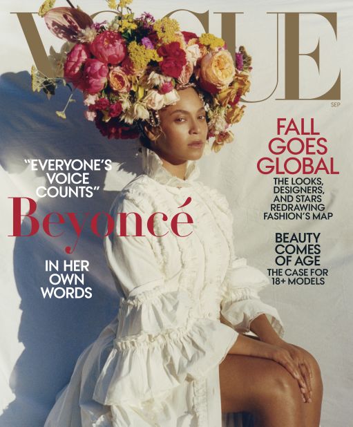 This is not Beyoncé's only cover for Vogue. She was first featured on the cover in 2009 and again in 2013. She was also the September issue cover star in 2015.